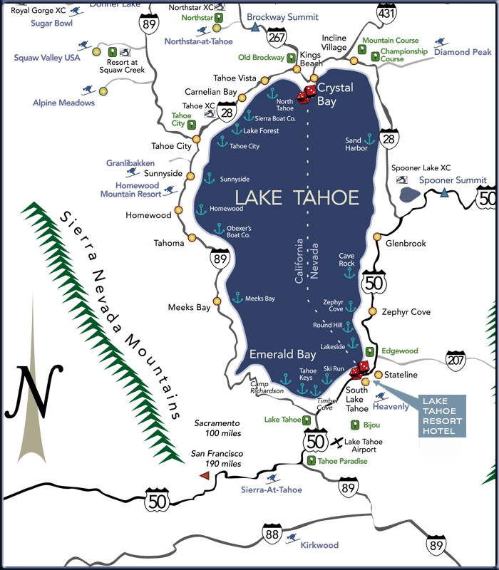 South Lake Tahoe Casino Map - yellowrex
